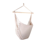 Gardeon Swing Chair Hammock with 2 Cushions Cream - Image 04