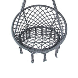 Gardeon Swing Chair Tassel Hammock Grey - Image 05