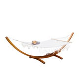 Gardeon Wooden Hammock Chair with Stand - Image 01