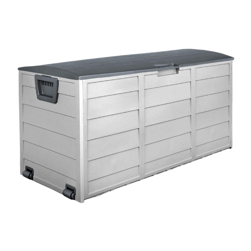 Gardeon Giantz Outdoor Storage Box 290L Grey - Image 01