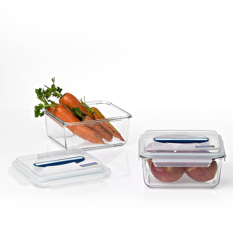 Glasslock Handy Rectangular Tempered Glass Food Container 3700ml - Image 02