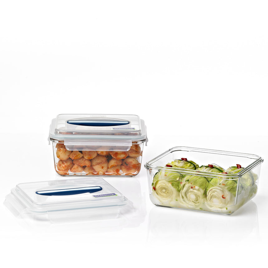 Glasslock Handy Rectangular Tempered Glass Food Container 3700ml - Image 03