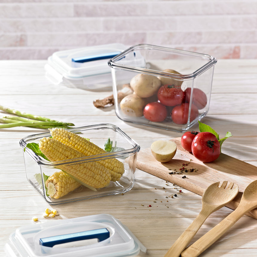 Glasslock Handy Rectangular Tempered Glass Food Container 3700ml - Image 05