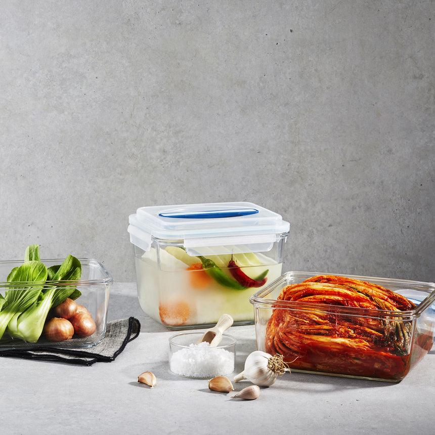 Glasslock Handy Rectangular Tempered Glass Food Container 3700ml - Image 06