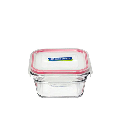 GlassLock Oven Safe Tempered Glass Square Container 405ml - Image 01