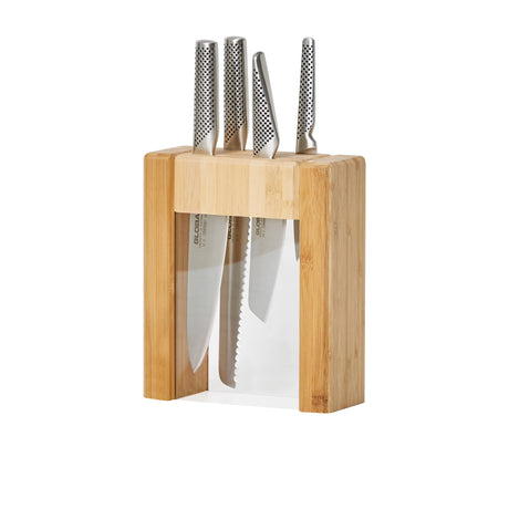 Global Ikasu V Knife Block Set 5 Piece - Image 01