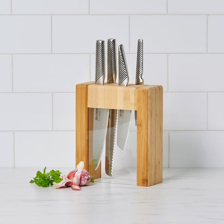 Global Ikasu V Knife Block Set 5 Piece - Image 02