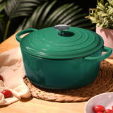 Gourmet Kitchen Signature Cast Iron Casserole 28cm - 6.2L - Image 02