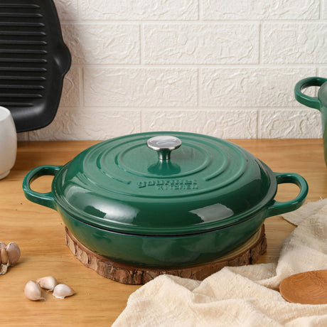 Gourmet Kitchen Signature Cast Iron Casserole 30cm - 3.2L - Image 02