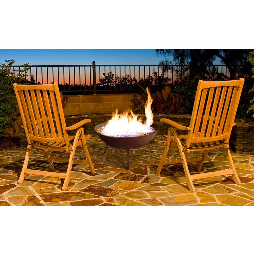 Grillz Outdoor Fire Pit with Built In Stand 70cm - Image 03