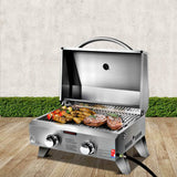 Grillz 2 Burner Gas Camping BBQ 54.7cm - Image 02