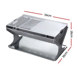 Grillz Stainless Steel Portable Fire Pit and BBQ - Image 04