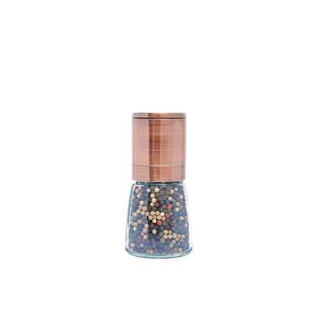 Grind & Shake Copper Upside Down Mill with Gourmet Peppercorn 65g - Image 01