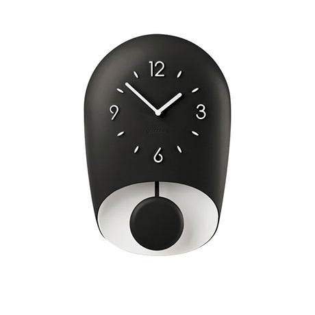 Guzzini Wall Clock With Pendulum Bell in Black - Image 01