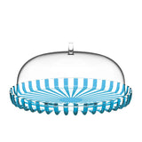 Guzzini Dolcevita Cake Platter with Dome 31cm Turquoise - Image 01