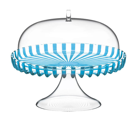 Guzzini Dolcevita Cake Stand with Dome 31cm Turquoise - Image 01