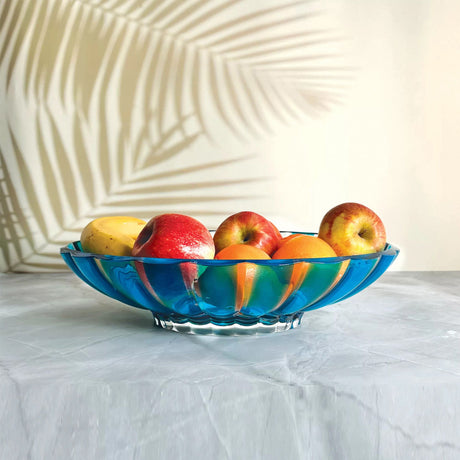 Guzzini Dolcevita Fruit Bowl 37.5cm Turquoise - Image 02