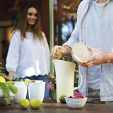 Guzzini Earth Pitcher With Lid in White - Image 02