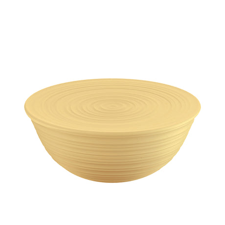 Guzzini Earth Tierra Bowl with Lid Large Mustard Yellow - Image 01