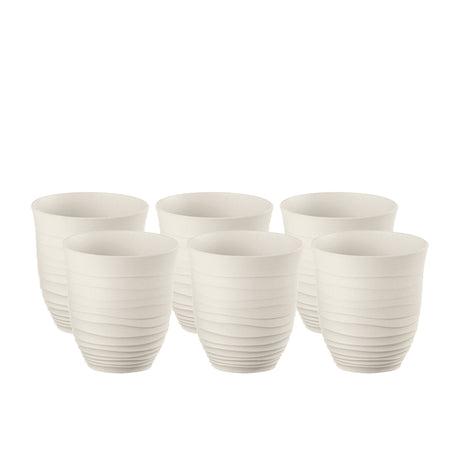 Guzzini Earth Tumbler 350ml Set of 6 White - Image 01