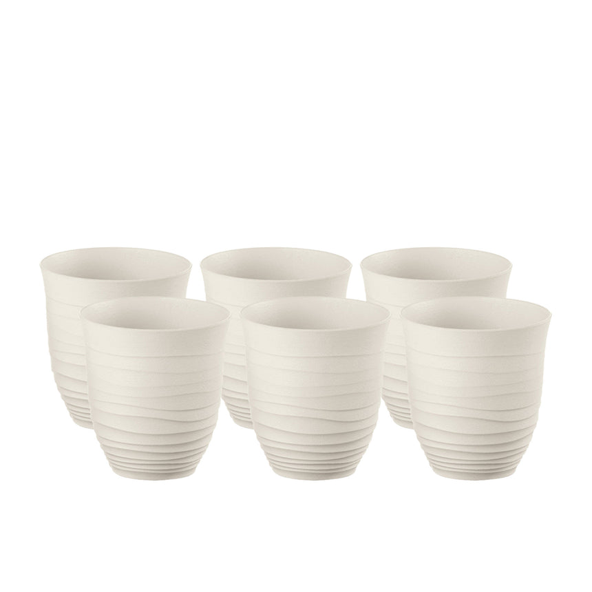 Guzzini Earth Tumbler 350ml Set of 6 White - Image 01