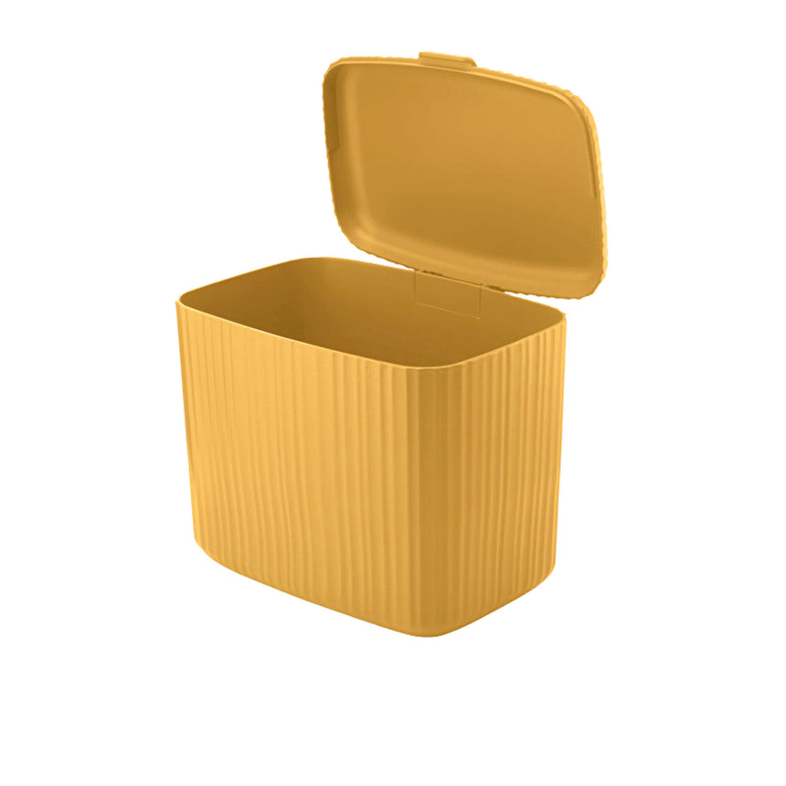 Guzzini Eco-Kitchen Bio Wasty Food Waste Caddy 3.7L Mustard Yellow - Image 02