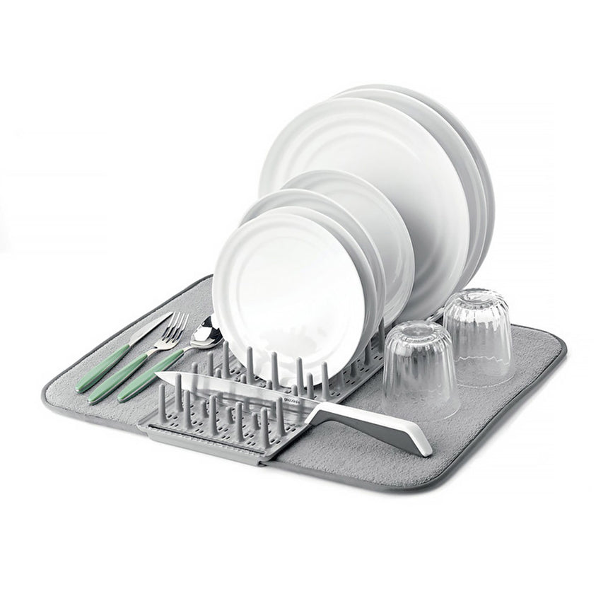 Guzzini Eco Kitchen Dish Drainer With Mat in White - Image 03