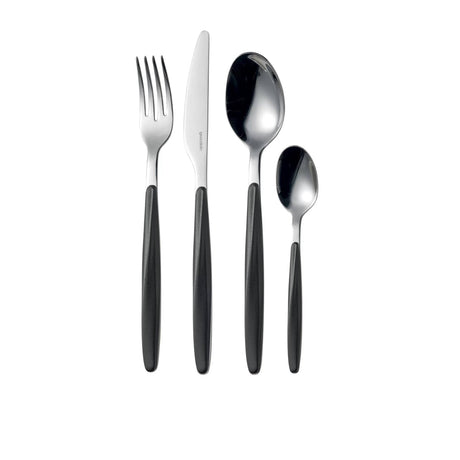 Guzzini My Fusion Cutlery Set 24pc Black - Image 01