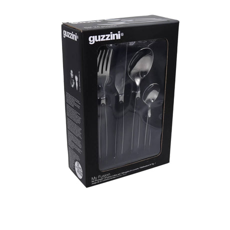 Guzzini My Fusion Cutlery Set 24pc Black - Image 02