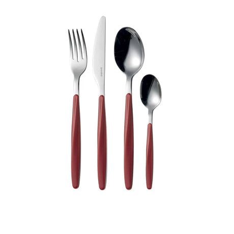 Guzzini My Fusion Cutlery Set 24pc Red - Image 01