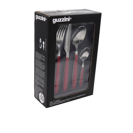 Guzzini My Fusion Cutlery Set 24pc Red - Image 02