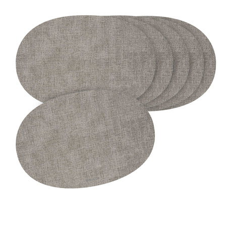 Guzzini Oval Placemat Set of 6 Sky Grey - Image 01