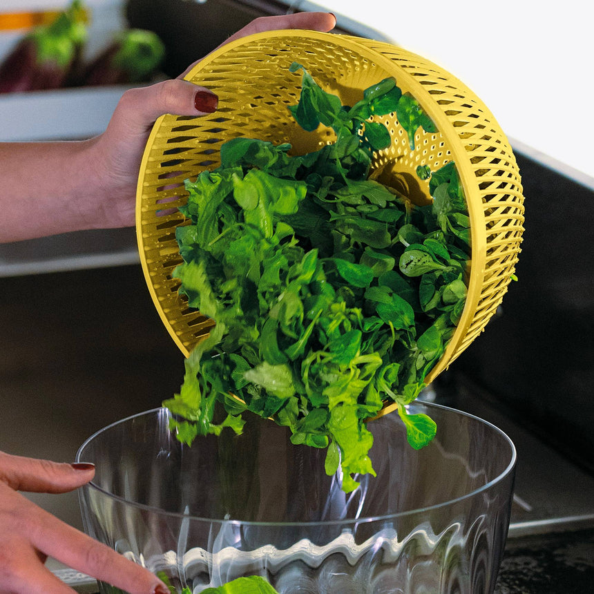 Guzzini Spin & Store Salad Spinner Yellow - Image 02