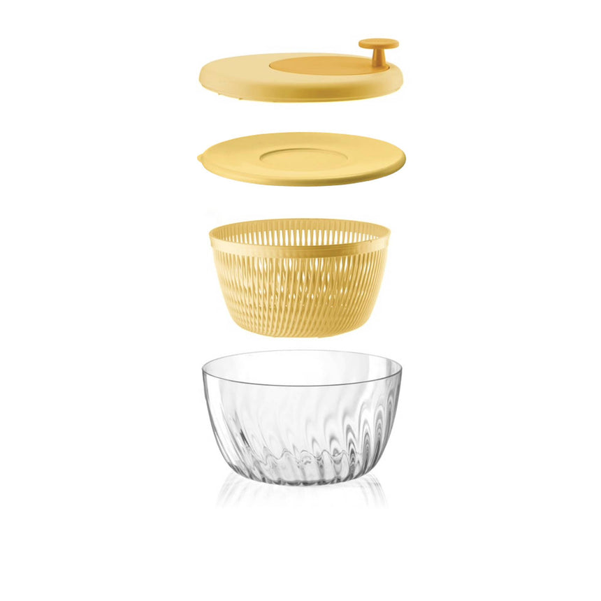 Guzzini Spin & Store Salad Spinner Yellow - Image 06