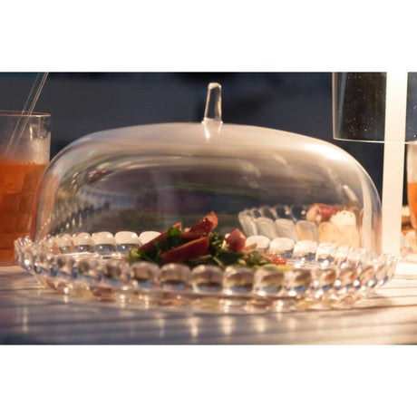 Guzzini Tiffany Cake Platter with Lid 30cm Clear - Image 02