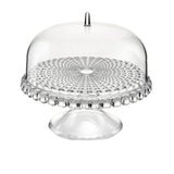 Guzzini Tiffany Small Cake Stand With Dome Transparent - Image 01