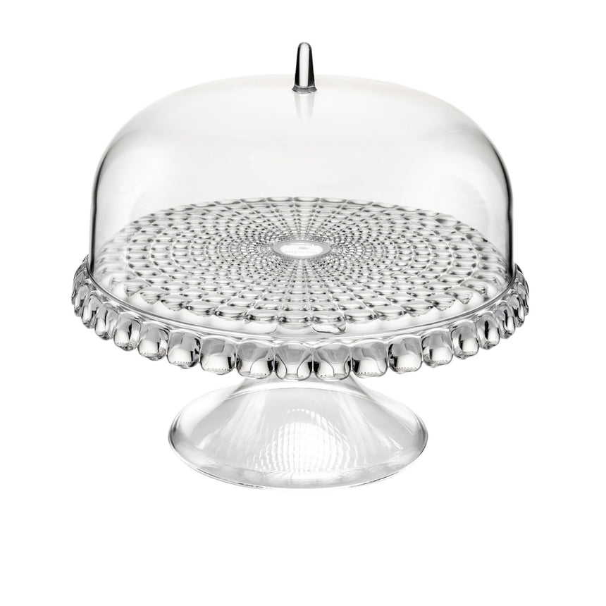 Guzzini Tiffany Small Cake Stand With Dome Transparent - Image 01