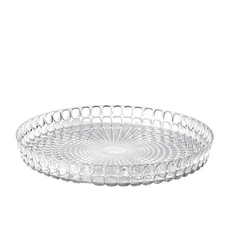 Guzzini Tiffany Round Serving Tray 36cm Clear - Image 01