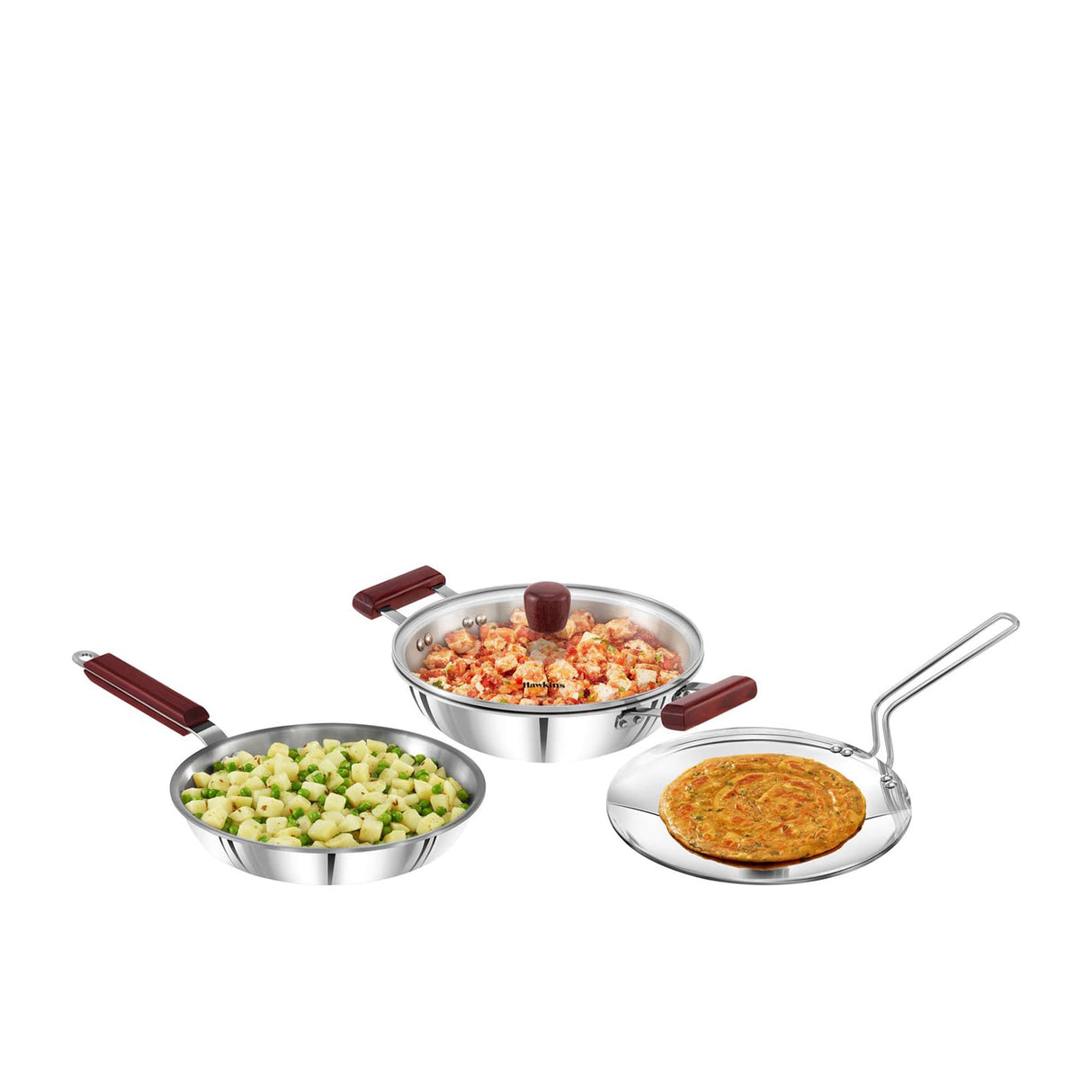 Hawkins Triniti Tri Ply Cookware Set 3 Piece - Image 01