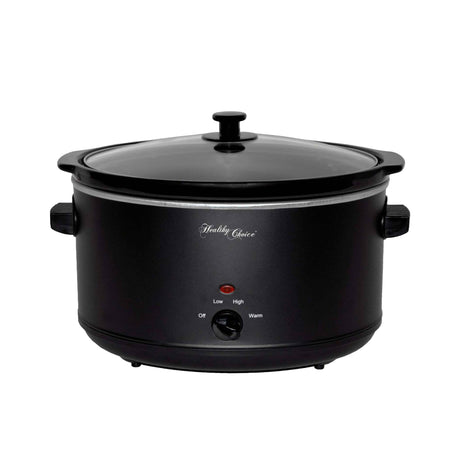 Healthy Choice Slow Cooker 8L Matte Black - Image 01