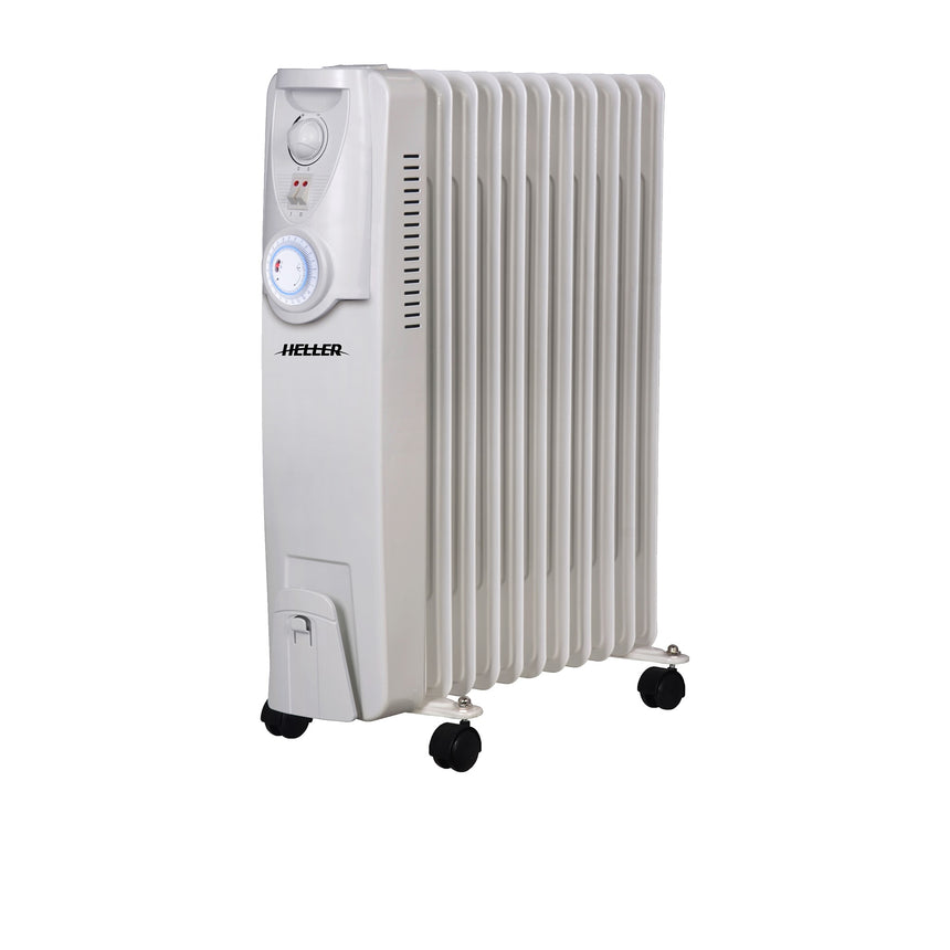 Heller 11 Fin Oil Heater with Timer 2400W - Image 01