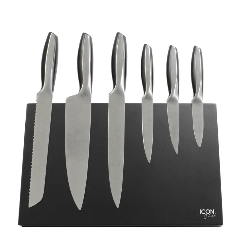 Icon Chef Double-sided Magnetic Knife Block in Black - Image 05