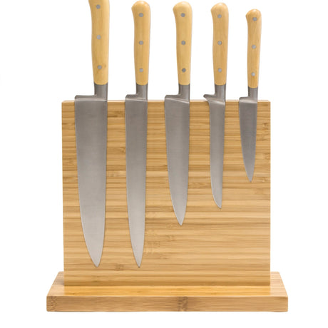 Icon Chef Double-Sided Magnetic Knife Block Bamboo - Image 02