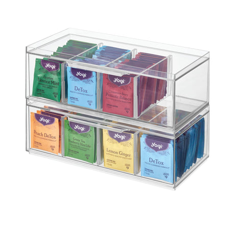iDesign Crisp Tea Storage Organiser Clear - Image 02