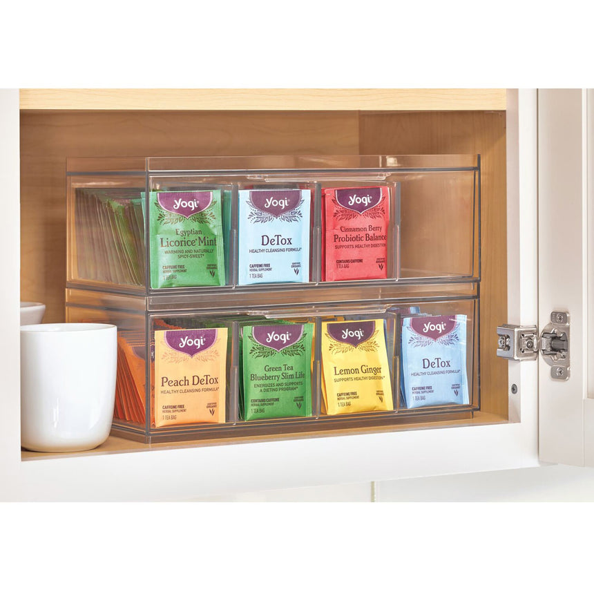 iDesign Crisp Tea Storage Organiser Clear - Image 03