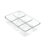 iDesign Linus Pack Organiser 6 Compartment Clear - Image 01