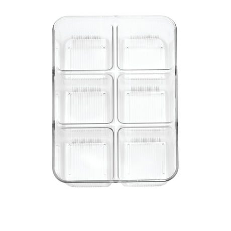 iDesign Linus Pack Organiser 6 Compartment Clear - Image 02