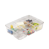 iDesign Linus Pack Organiser 6 Compartment Clear - Image 03