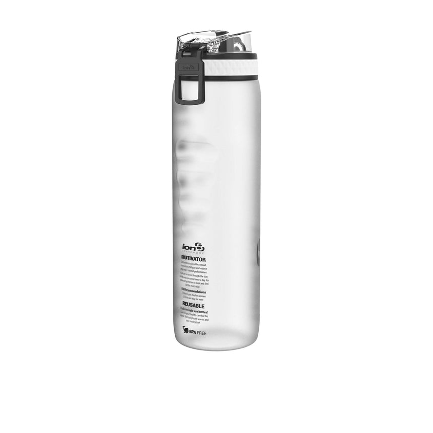 Ion8 Quench Recyclon Motivator Drink Bottle 1 Litre Frosted in White - Image 03