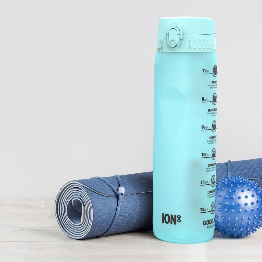 Ion8 Quench Recyclon Motivator Drink Bottle 1 Litre Sonic in Blue - Image 02